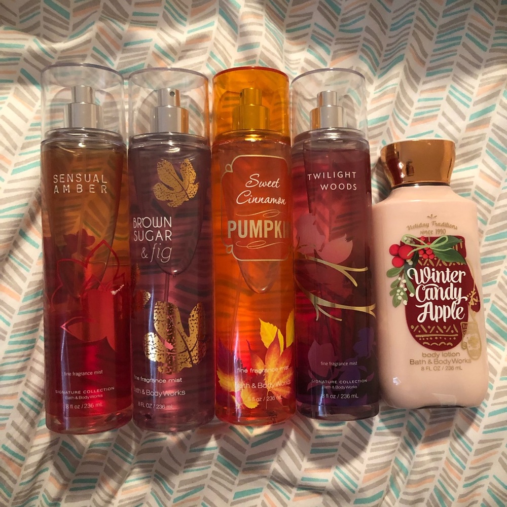Set of bath and body works